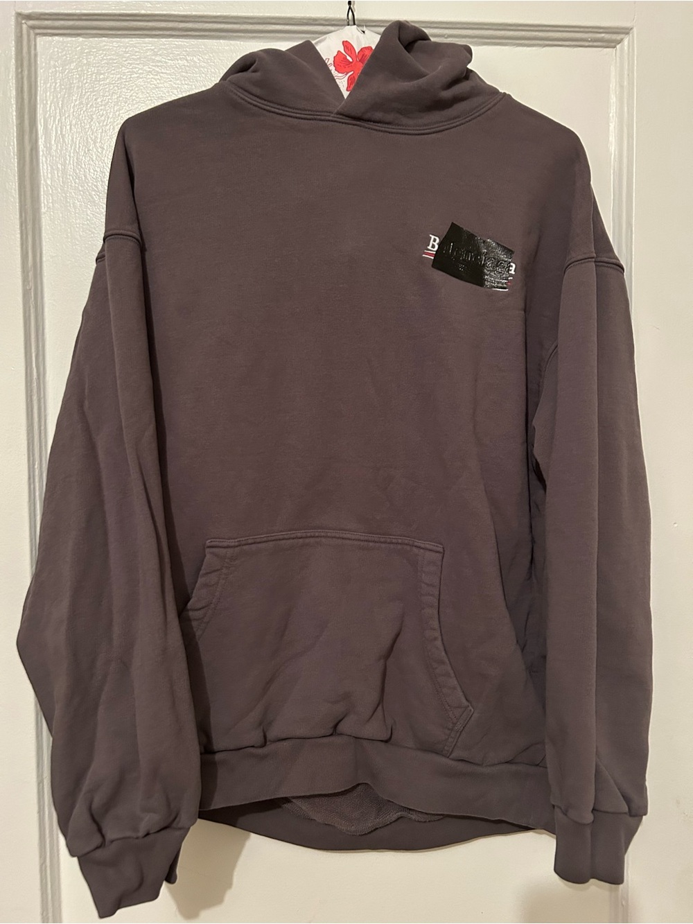 Balenciaga Gaffer Hoodie Campaign Logo Grey Size M